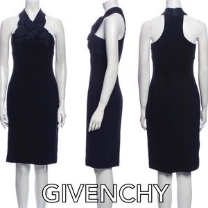 🚫SOLD🚫 Givenchy Wool Sheath Halter-neck Dress FR 38 EUC
